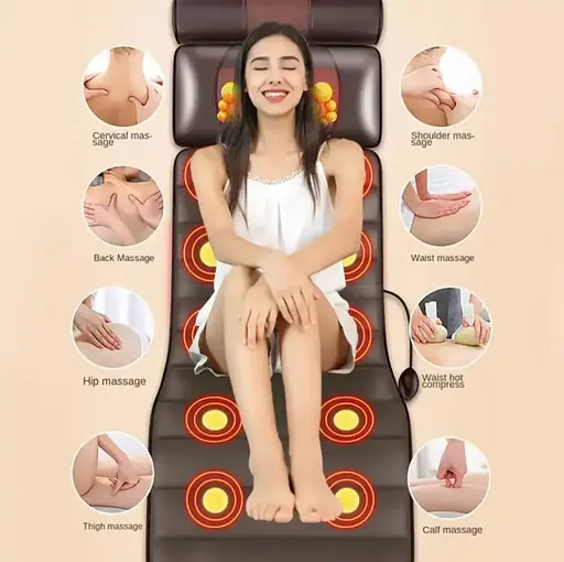 Багатофункціональний масажний матрац 406-G (витягування хребта, гарячий компрес) + пульт - фото 4