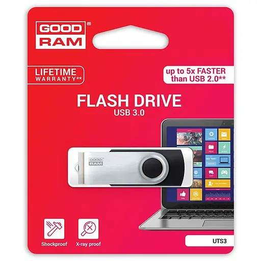 Флеш-накопичувач GoodRam 16Gb USB3.2 Black (UTS3-0160K0R11) - фото 2