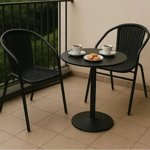 Садовое кресло Jumi Bistro New черный - фото 5