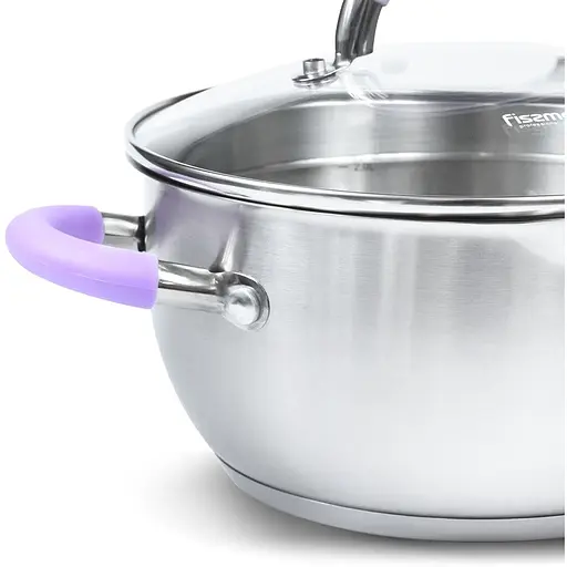 Кастрюля Fissman Annette со стеклянной крышкой 2.5 л (5481) - фото 3