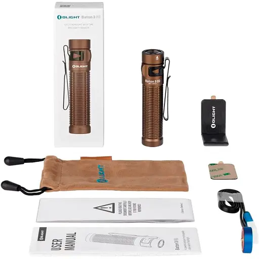 Фонарь Olight Baton 3 Pro. Desert tan - фото 10
