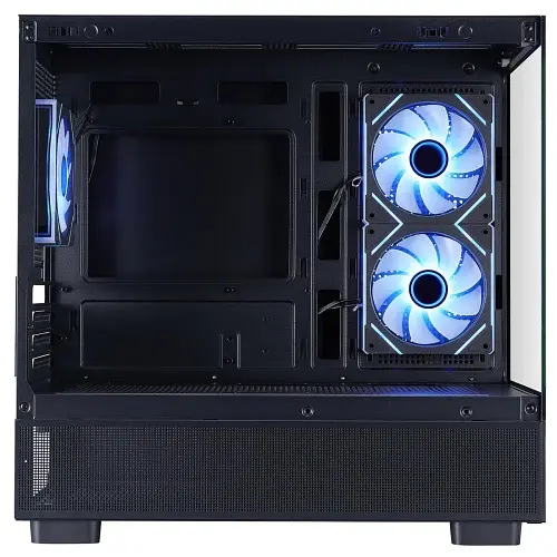Корпус 1stPlayer Mi5-BK-2FC7R-1FC7, Black, без БЖ, Mini Tower, Micro ATX / Mini ITX, 1xUSB 3.0 / 1xUSB 2.0, макс. CPU - 185 мм / VGA - 360 мм, 3x120 мм ARGB, бічна та передня панель із загартованого скла - фото 8