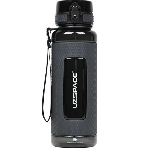 Пляшка для води UZspace Diamond чорна 950 мл (5046-black)
