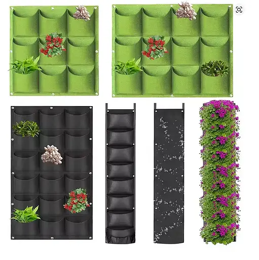 Підвісні горщики з тканини BKS на 18 кишенів Розмір полотна 100х50 см - фото 7