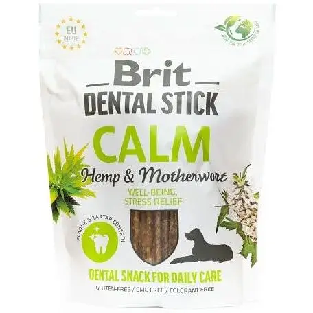 Ласощі для собак Brit Dental Stick Calm заспокійливі, коноплі та пустирник 7 шт. 251 г - фото 5