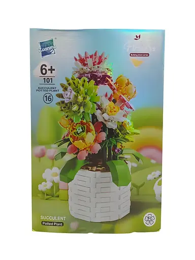 3D конструктор Flowers Суккуленты на 1059 деталей (25-129) - фото 2