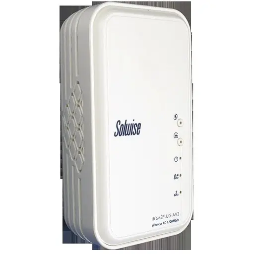 Маршрутизатор Powerline Solwise WiFi 1200AV Smart Link домашний штекер Mimo 11b/g/n/ac