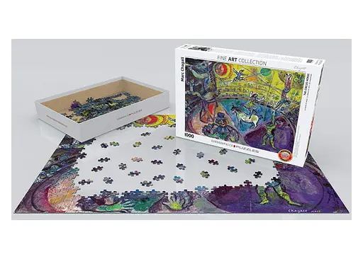 Пазл EuroGraphics Цирковой конь Марк Шагал 1000 эл. (6000-0851) - фото 3