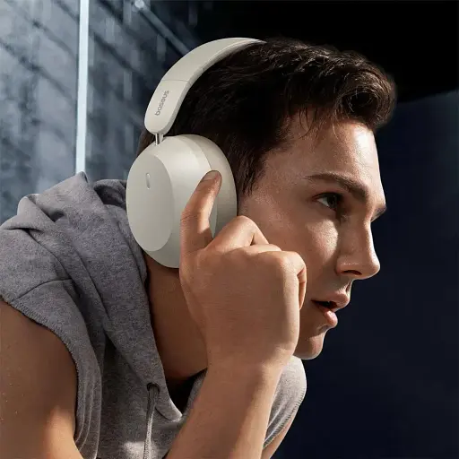 Беспроводные наушники Baseus Bass 35 Max white - фото 8
