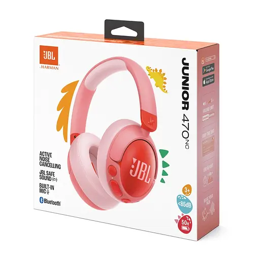 Bluetooth-гарнитура JBL Junior 470NC Pink (JBLJR470NCPIK) - фото 6