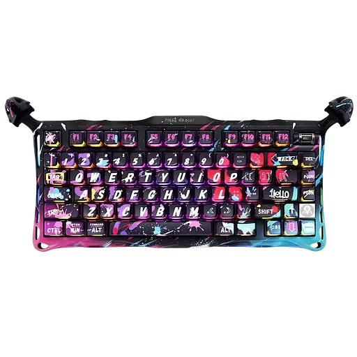 Клавіатура GravaStar Mercury V75 Pro Neon Graffiti