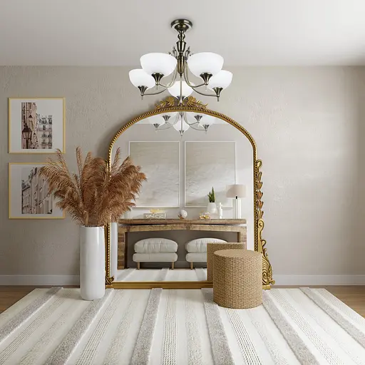 Люстра потолочная Brille классическая E27 60W AB (BKL-494C/5) - фото 6