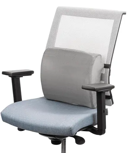 Подушка ортопедична для спини Ardesto Sleepwell Back 34х32х12 см піна меморі сіра (ART3432BAP) - фото 2