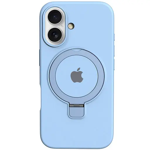 Чохол Epik Silicone Case Full Protective with Ring для Apple iPhone 16, 6.1 Blue