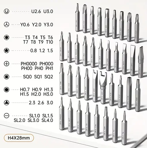 Аккумуляторная отвертка 46 в 1 с магнитными битами. Черная - фото 4