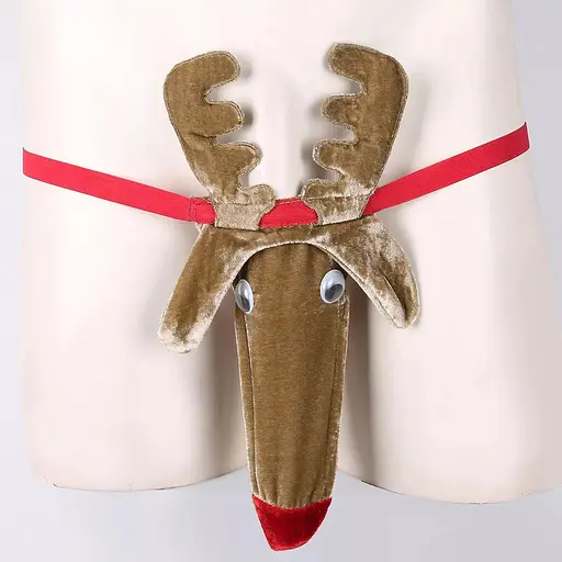 Чоловічі стрінги "Лісовий олень" L Коричневий K000024 - фото 2