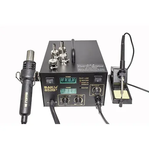 Паяльная станция Baku BK-852D+ компрессорная, фен, паяльник - фото 1