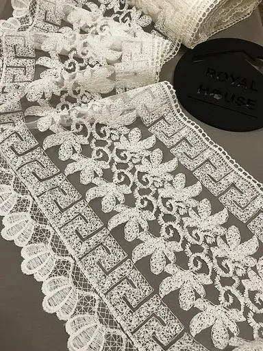 Мереживо Версаче кремове - фото 1