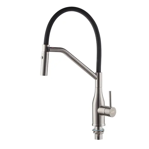 Змішувач для кухні Koer KI-70026-02 із чорним силіконовим виливом KR5209 Нержавіюча сталь - фото 8