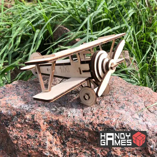 Дерев'яний конструктор Літак Ньєпорт 30 деталей - фото 3