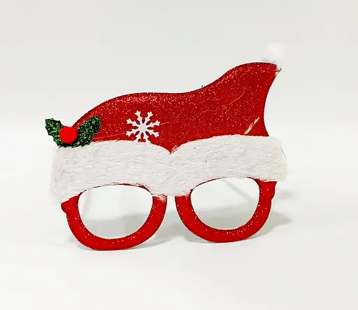 Окуляри новорічні N1-1 з блискітками Белый - фото 2