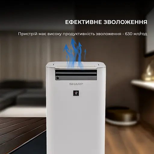 Воздухоочиститель с функцией увлажнения Sharp KC-G60EUW - фото 12
