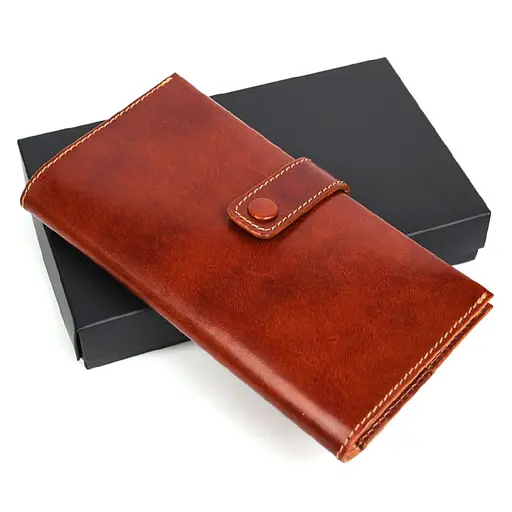 Кошелек ручной работы из элитного сорта кожи Tarwa acs0032244 - фото 2