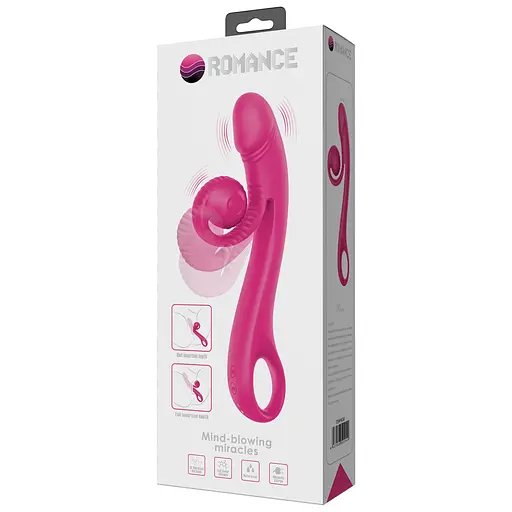 Вібратор Pretty Love Romance Beau Snail 23 см (рожевий) - фото 9