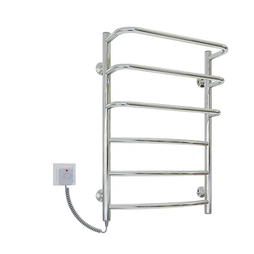 Електрична рушникосушарка Kosser Каскад Дуга 700x500/6 EL рег. ДКД02ЕL, Хром, Ліве - фото 1