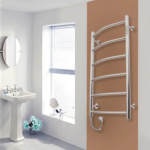 Электрический полотенцесушитель Kosser Дуга 800x500/6 EL рег. ДД09ЕL, Хром, Левое - фото 3