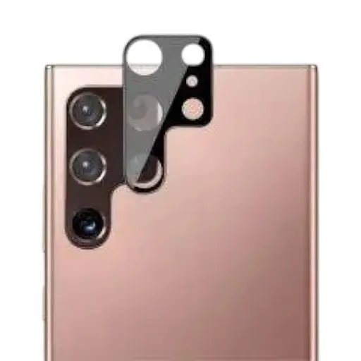 Захисне скло на камеру DK 3D Color Glass для Samsung Galaxy S22 Ultra 5G S908 black - фото 3