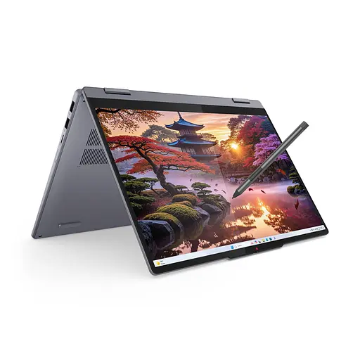 Ноутбук Lenovo IdeaPad 5 14IAL10 2-в-1, (83KT002BRM), AMD Ryzen AI 7350 до 5 ГГц, 14" WUXGA, 16 ГБ, 1 ТБ, графіка AMD Radeon 860M, FreeDOS, Luna Gray - фото 8