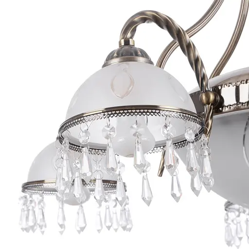 Люстра подвесная Brille классическая E27 60W BZ (BKL-446S/7) - фото 3