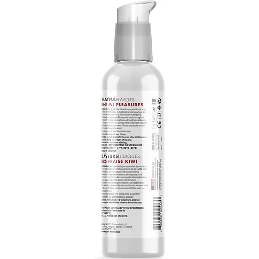 Лубрикант на водній основі Swiss Navy 4 in 1 Straw-Kiwi Pleasures 118 мл - фото 3