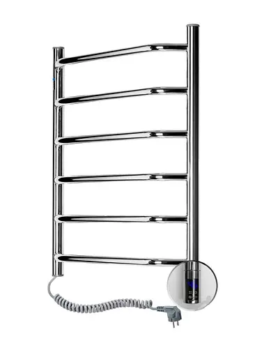 Електрична Рушникосушка Блюз НЕРЖ 480х600 Sensor  (Ліва, 102Вт) - фото 1