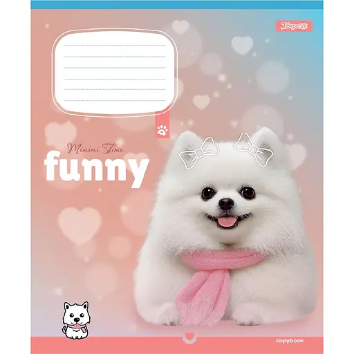 Набор тетрадей 1 Вересня Funny Pets А5 в косую линию 12 листов 25 шт. (768210) - фото 4