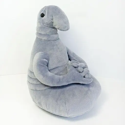 М'яка іграшка Почекун 21 см сірого кольору