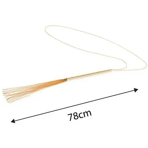 Цепочка-кнут на шею Bijoux Indiscrets Magnifique Necklace Whip - Gold - фото 6