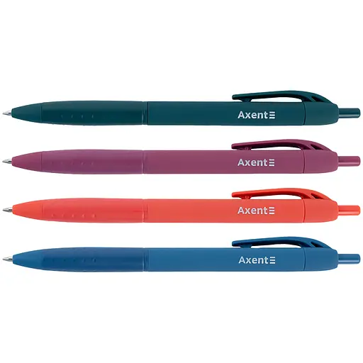 Набор ручек Axent Earth Colors шариковые автоматические 24 шт. синие (AB1097-02-A) - фото 2