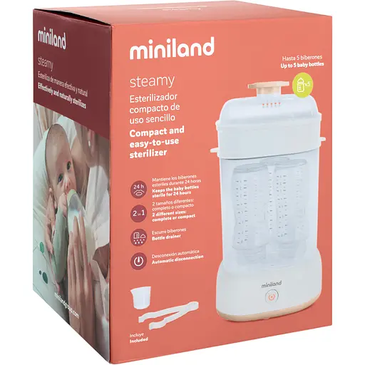 Стерилізатор на 5 пляшечок Miniland Mini Steamy (89687) - фото 3