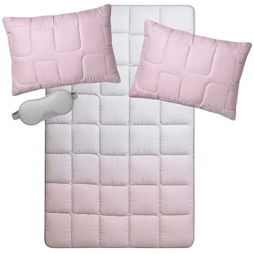 Набір Ideia євро з штучного пуху WomenTime ковдра та подушка 2 шт. сірий тамаска для сну (8-36152)