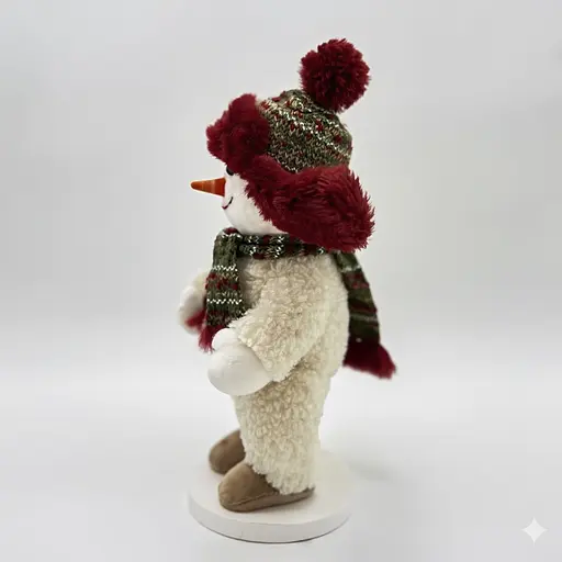 Новорічна фігурка декоративна Yiwu Сніговик 19 × 16 × 35см CR-4-12 - фото 2