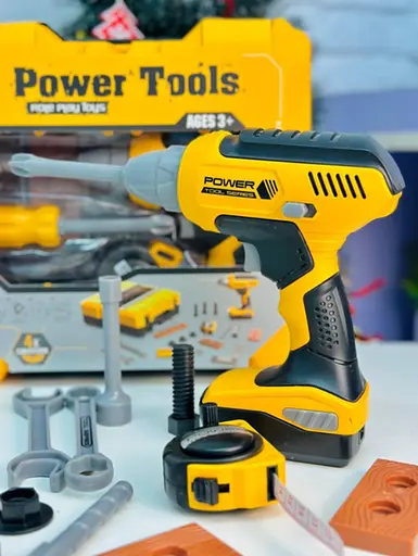 Дитячий набір інструментів у кейсі з шуруповертом на батарейках - фото 3