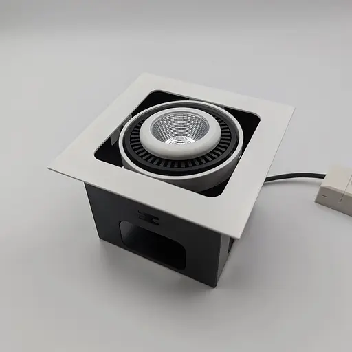 Встраиваемый светильник Skarlat RGL7115-1 1x12W WH+BK 4000K - фото 2