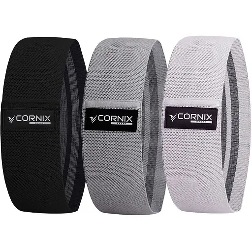 Резинки для фітнесу та спорту Cornix Hip Band набір із тканини 3 шт. XR-0049 - фото 1