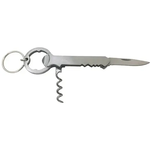 Брелок Munkees Corkscrew Штопор + Ніж Steel - фото 2