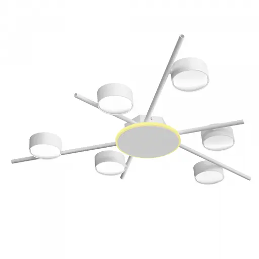 Світильник Videx під лампу 6xGX53 накладний з підсвіткою білий VL-SPF22B-WB - фото 2