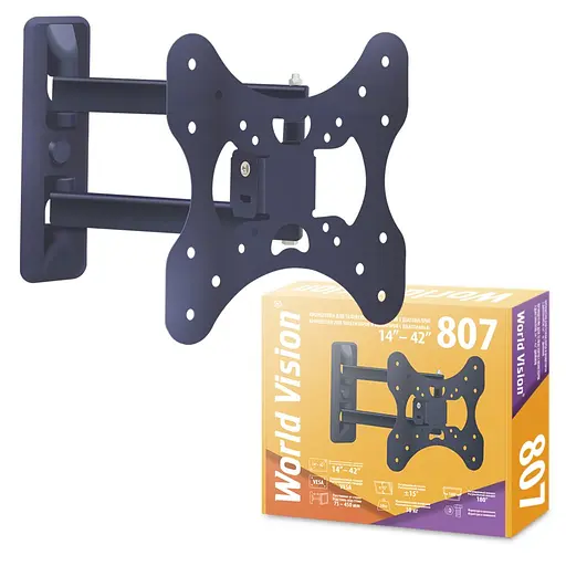 Настінний кронштейн World Vision bracket-807, 14-42 дюймів 30 кг - фото 2