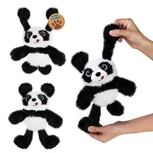 Дитяча м'яка іграшка-потягушка "Панда" Bambi MJ2405 розмір 30 см - фото 2