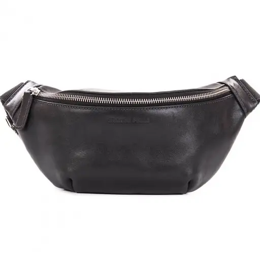Чоловіча шкіряна сумка на пояс GRANDE PELLE 26х11х7 см sum0022335 - фото 2